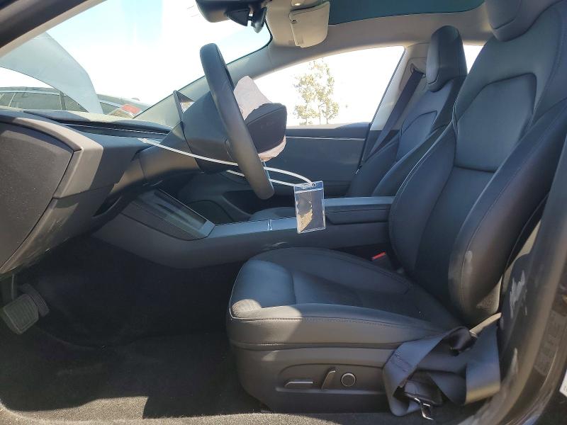 2025 Tesla Model 3 VIN 5YJ3E1EA3SF053124 COPART salvage auction — FRONT END, Ca - Salvage Certificate, sold $12,200 on 2026-07-02 (photo 7)