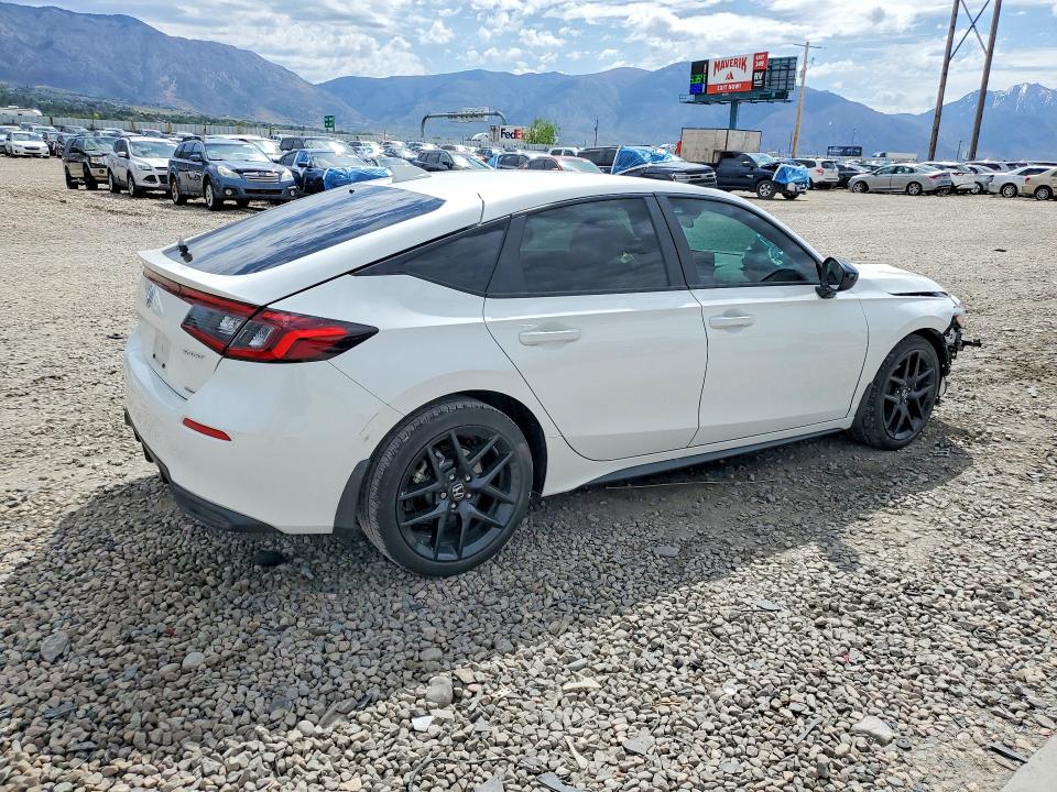 2025 Honda Civic VIN JHMFL4H89SX006245 COPART salvage auction — FRONT END, Ut - Salvage Certificate, sold $6,900 on 2026-07-20 (photo 3)