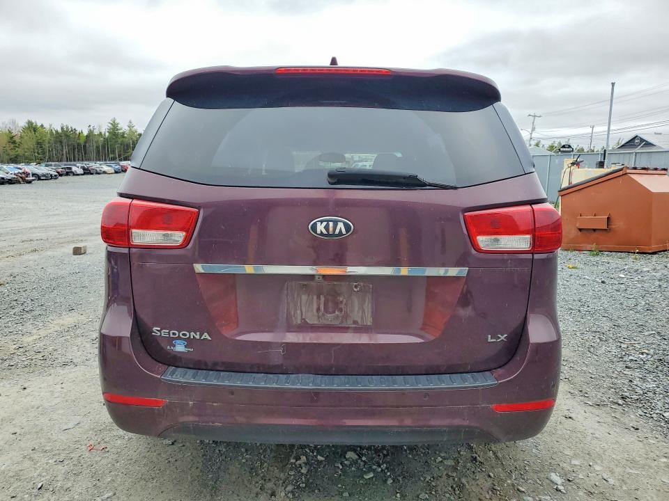 2016 Kia SEDONA VIN KNDMB5C17G6235287 COPART salvage auction — FRONT END, NS - SALVAGE TITLE, sold $1,350 on 2026-07-02 (photo 6)