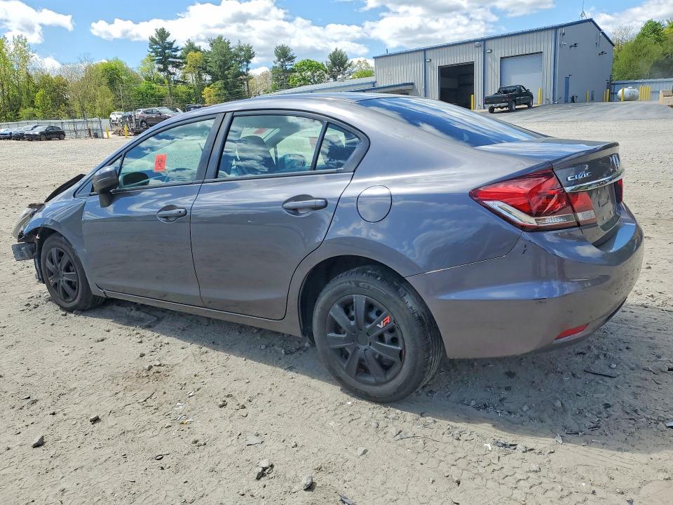 2015 Honda Civic VIN 19XFB2E54FE070282 COPART salvage auction — FRONT END, Ri - Cert Of Title-Reconstructed Sa, sold $1,000 on 2026-07-02 (photo 2)
