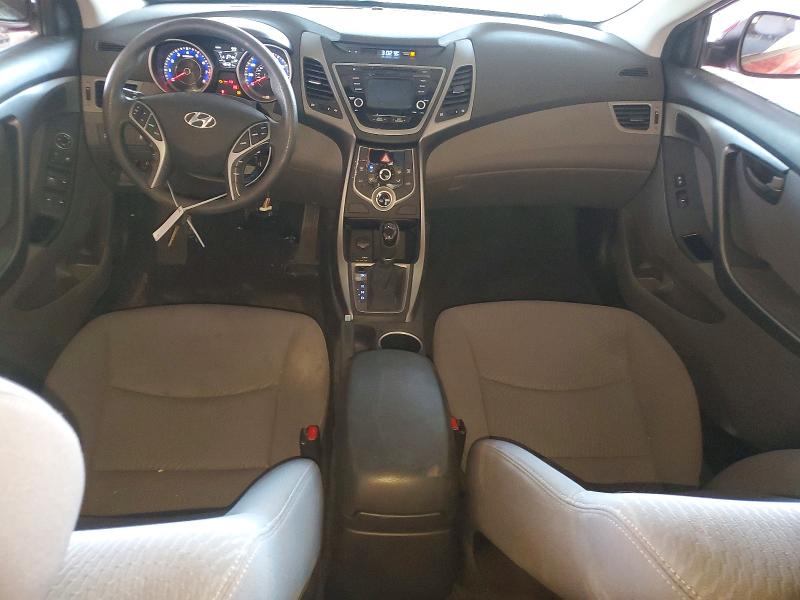 2016 Hyundai Elantra VIN KMHDH4AE3GU519781 COPART salvage auction — FRONT END, AZ - CERT OF TITLE - SALVAGE, sold $2,100 on 2026-07-27 (photo 8)