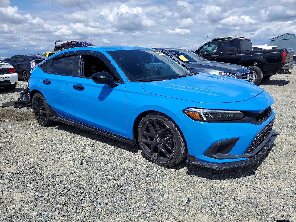 2023 Honda Civic VIN 19XFL2H8XPE014562 COPART salvage auction — REAR END, Ca - Salvage Certificate, sold $8,500 on 2026-07-02 (photo 4)