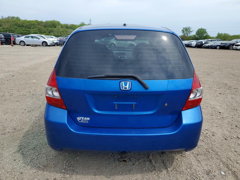 2007 Honda Fit VIN JHMGD38457S059022 COPART salvage auction — FRONT END, Il - Salvage Certificate, sold $225 on 2026-07-10 (photo 6)