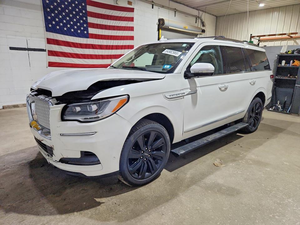 2023 Lincoln Navigator VIN 5LMJJ2LG6PEL04123 COPART salvage auction — FRONT END, Nh - Cert Of Title-Salvage, sold $100 on 2026-07-09 (photo 1)