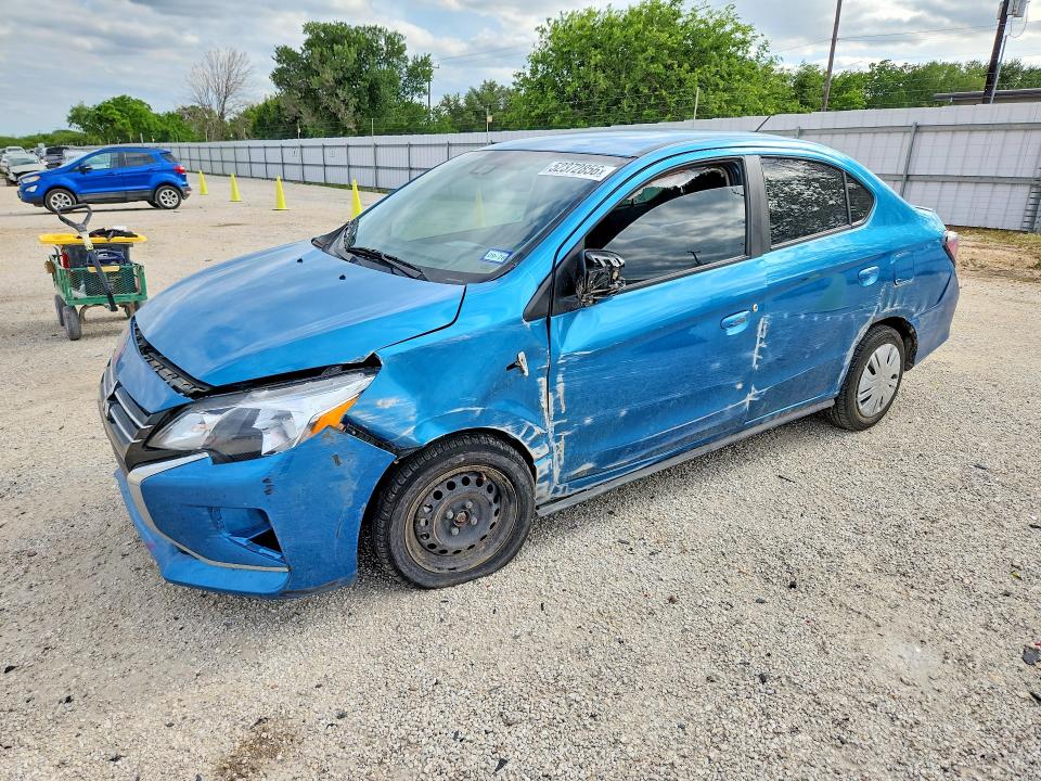 2024 Mitsubishi Mirage VIN ML32FUFJ3RHF16971 COPART salvage auction — SIDE, Tx - Salvage Vehicle Title, sold $3,200 on 2026-07-30 (photo 1)