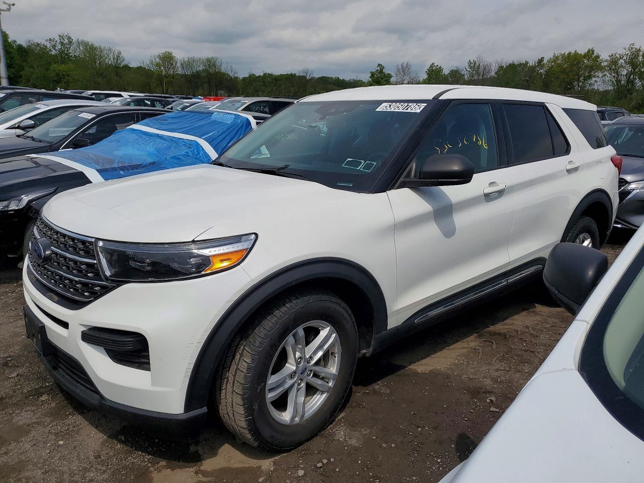 2023 Ford Explorer VIN 1FMSK8DH2PGB44373 COPART salvage auction — Mechanical, NY - CERTIFICATE OF TITLE, sold $18,100 on 2026-07-09 (photo 1)