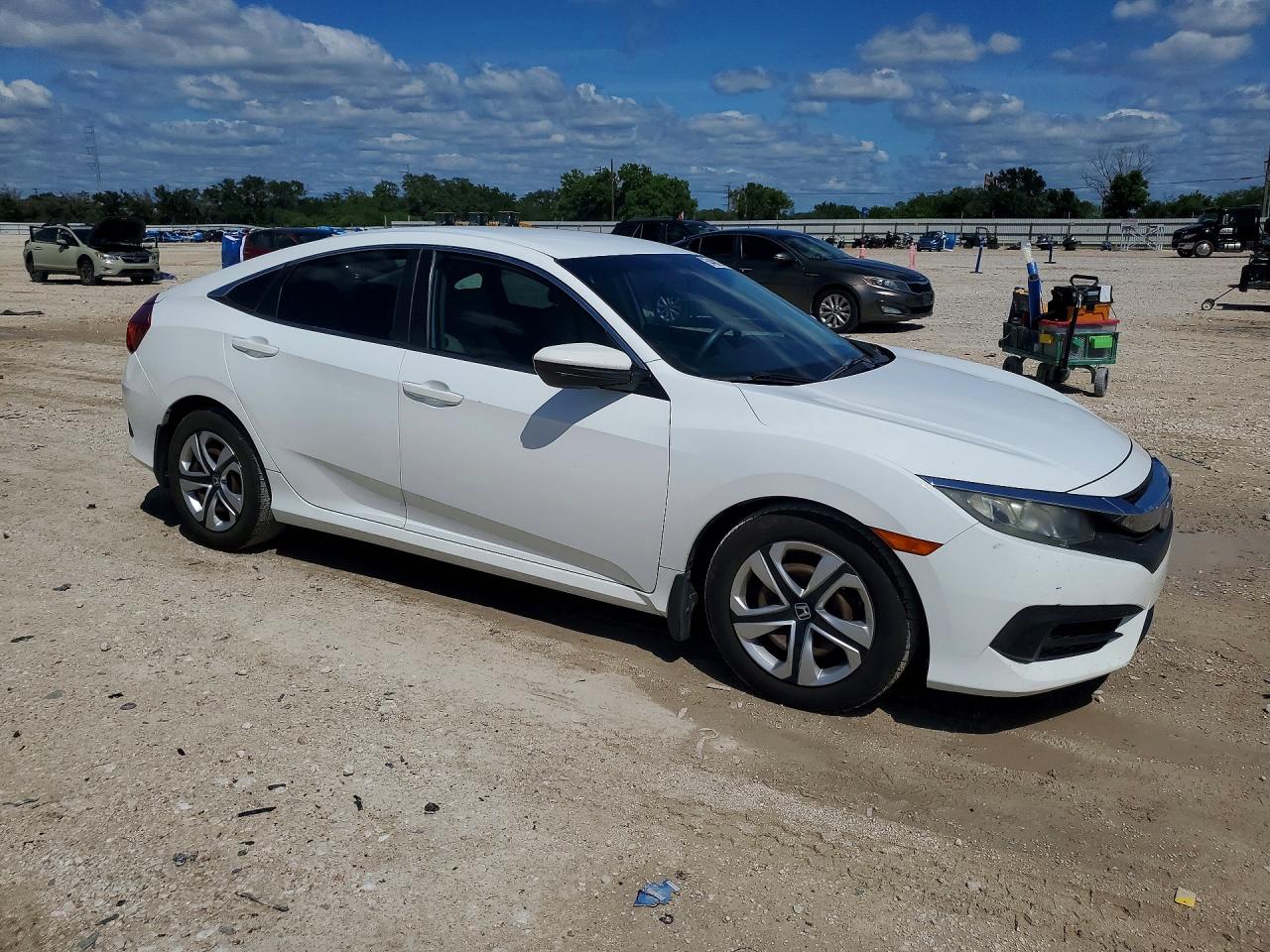 2016 Honda Civic VIN 19XFC2F52GE092357 COPART salvage auction — Front End, TX - SALVAGE VEHICLE TITLE, sold $2,400 on 2026-07-02 (photo 4)