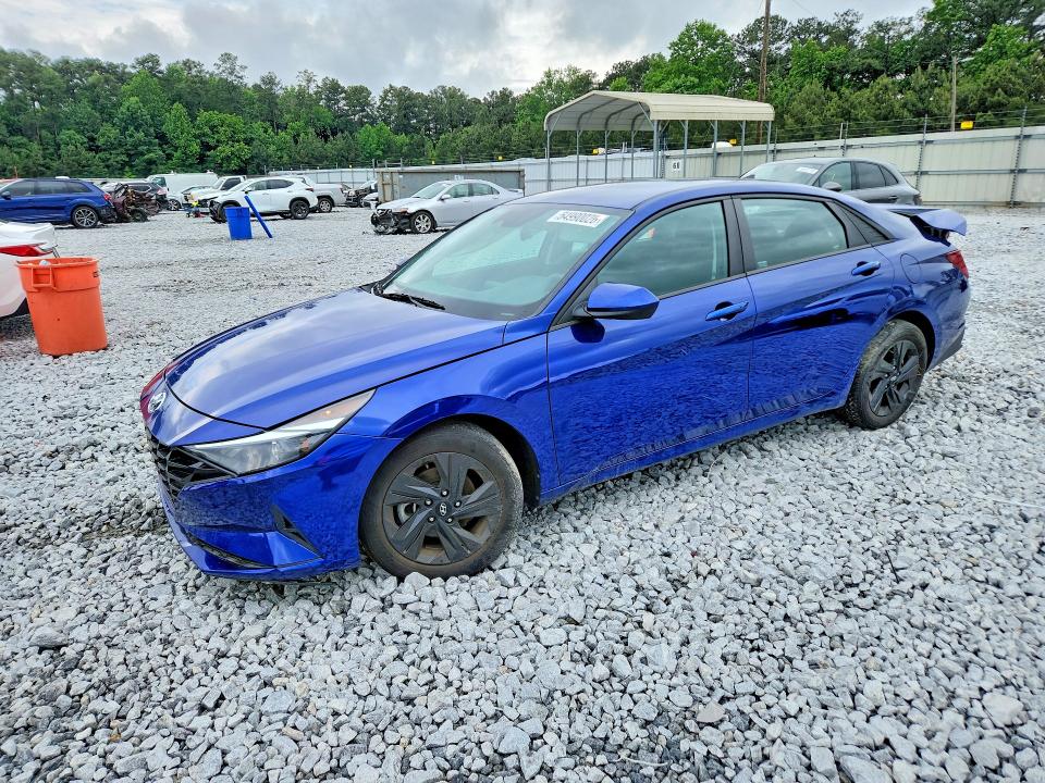 2021 Hyundai Elantra VIN 5NPLM4AGXMH044570 COPART salvage auction — REAR END, Ga - Cert Of Title-Salvage, sold $3,750 on 2026-07-07 (photo 1)