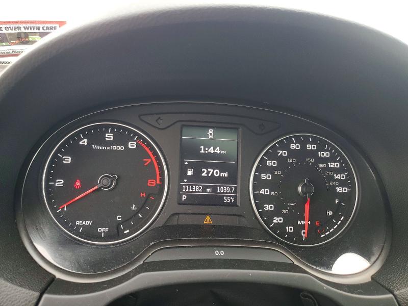 2018 Audi A3 VIN WAUB8GFF6J1004178 COPART salvage auction — FRONT END, Nj - Cert Of Title-Salvage, sold $2,100 on 2026-07-28 (photo 9)