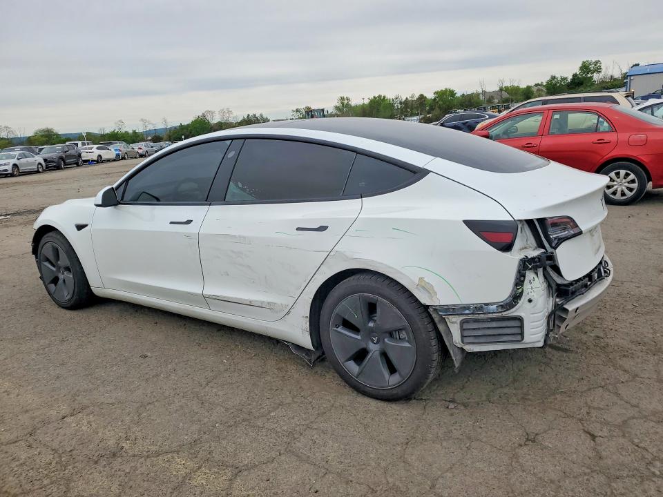 2021 Tesla Model 3 VIN 5YJ3E1EA3MF923473 COPART salvage auction — FRONT END, Pa - Certificate Of Salvage, sold $5,300 on 2026-07-17 (photo 2)