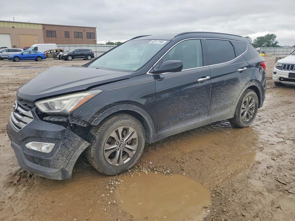 2014 Hyundai VIN 5XYZU3LB5EG166140 COPART salvage auction — FRONT END, KS - CERT OF TITLE-SALVAGE, sold $90 on 2026-07-28 (photo 1)