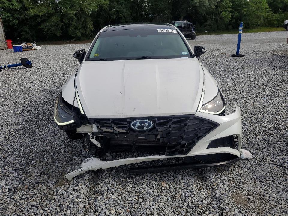 2022 Hyundai Sonata VIN KMHL14JA5NA221261 COPART salvage auction — FRONT END, Tx - Salvage Vehicle Title, sold $6,500 on 2026-07-27 (photo 5)