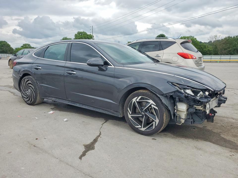2020 Hyundai Sonata VIN 5NPEF4JA8LH054043 COPART salvage auction — FRONT END, Tn - Certificate Of Title, sold $3,700 on 2026-07-21 (photo 4)