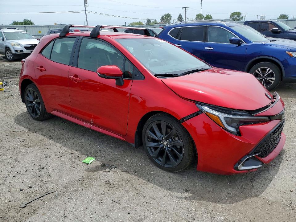 2025 Toyota Corolla VIN JTNC4MBE8S3233543 COPART salvage auction — FRONT END, IN - CERT OF TITLE-SALVAGE TITLE, sold $4,000 on 2026-07-27 (photo 4)