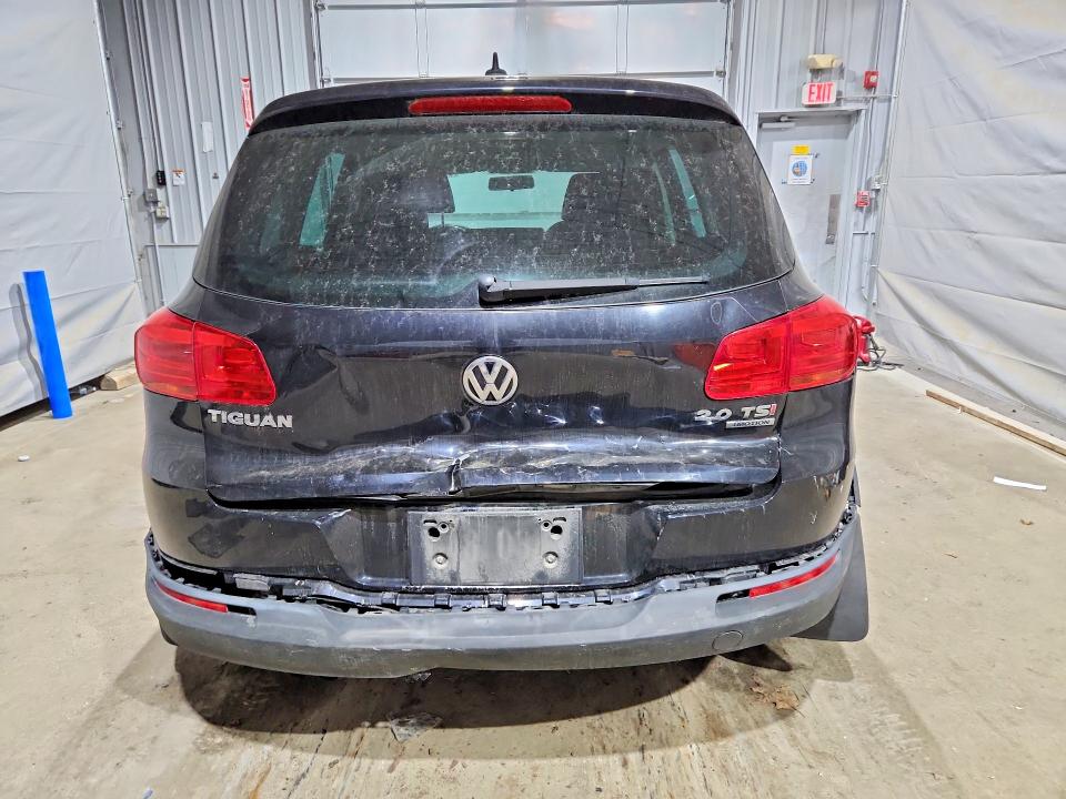 2014 Volkswagen Tiguan VIN WVGBV3AXXEW551740 COPART salvage auction — REAR END, Nh - Cert Of Title-Salvage, sold $100 on 2026-07-28 (photo 6)