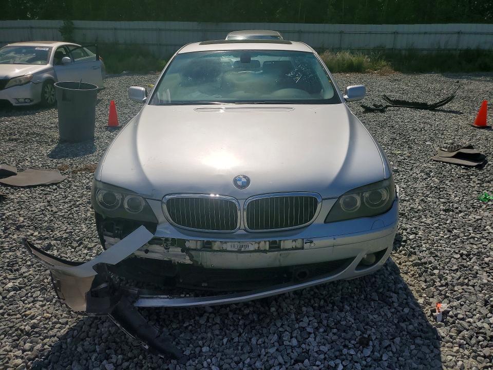 2007 BMW 7er VIN WBAHN83577DT71635 COPART salvage auction — MECHANICAL, NC - SALVAGE CERTIFICATE OF TITLE, sold $200 on 2026-07-22 (photo 5)