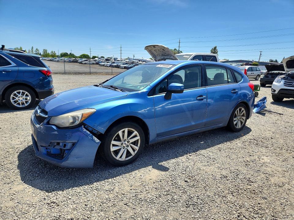 2015 Subaru Impreza VIN JF1GPAC61FH259144 COPART salvage auction — SIDE, Or - Salvage Title Certificate, sold $900 on 2026-09-01 (photo 1)