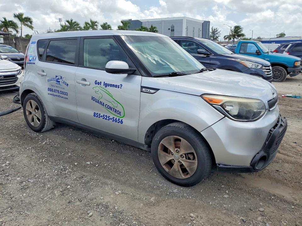 2016 Kia Soul VIN KNDJN2A26G7863159 COPART salvage auction — SIDE, Fl - Certificate Of Destruction, sold $750 on 2026-07-31 (photo 4)