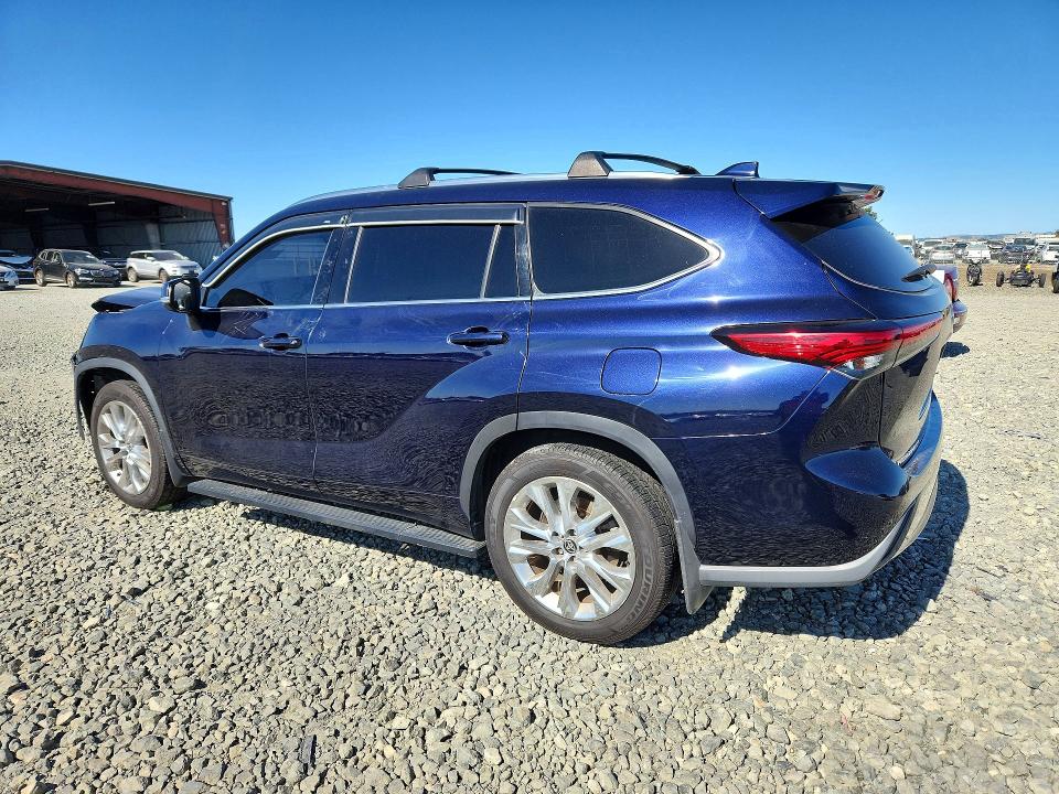2021 Toyota Highlander VIN 5TDXBRCHXMS524290 COPART salvage auction — FRONT END, Ca - Salvage Certificate, sold $13,300 on 2026-07-13 (photo 2)
