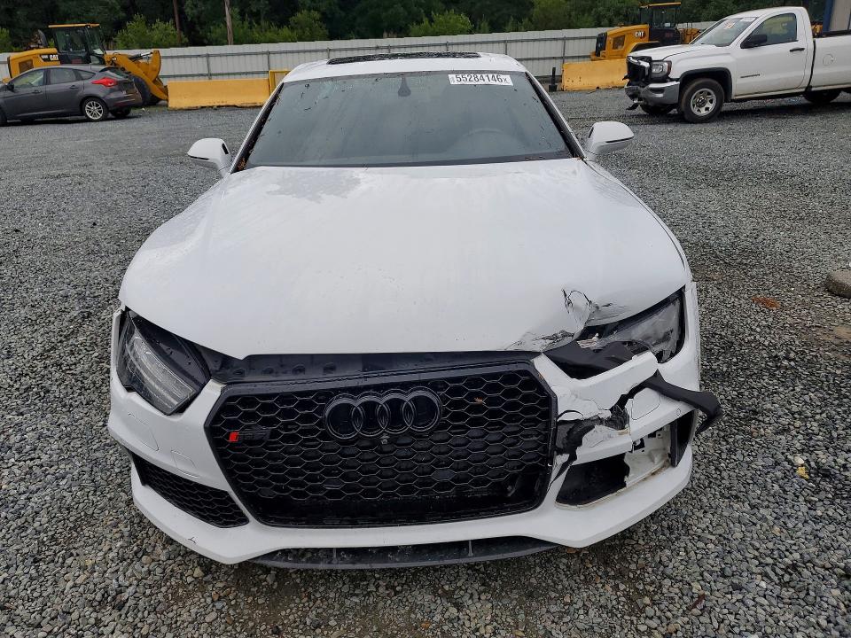 2017 Audi S7 VIN WUAWAAFC0HN901045 COPART salvage auction — FRONT END, Nc - Salvage Certificate Of Title, sold $7,700 on 2026-07-30 (photo 5)
