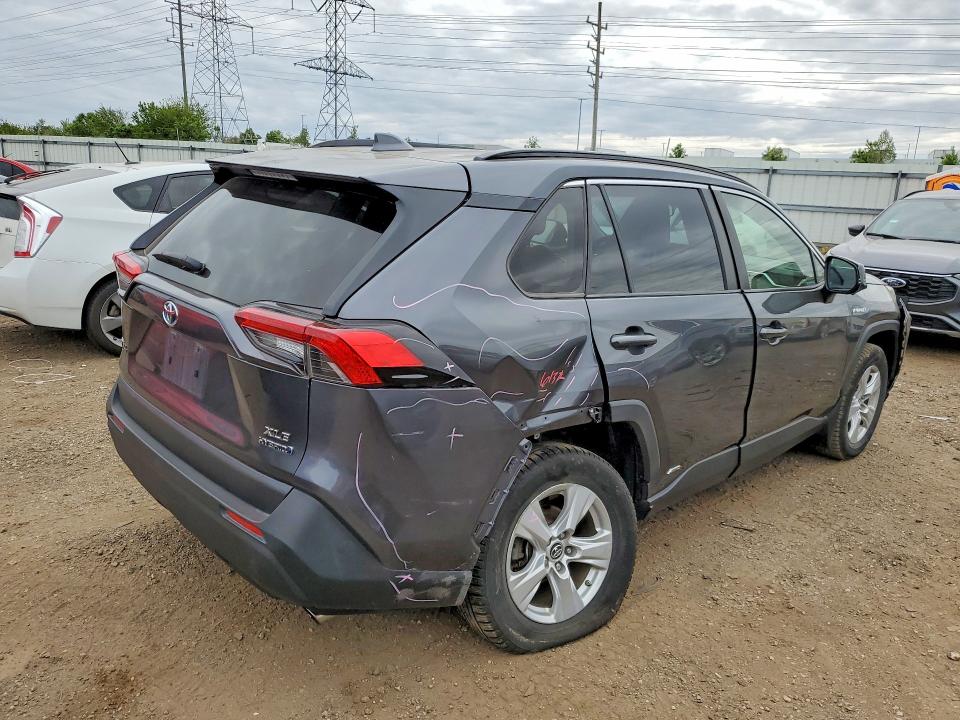 2019 Toyota VIN JTMRWRFV4KD014282 COPART salvage auction — REAR END, Il - Salvage Certificate, sold $10,400 on 2026-07-07 (photo 3)
