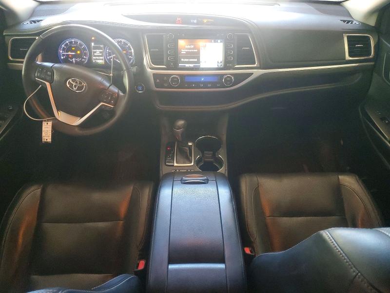 2018 Toyota Highlander VIN 5TDDZRFH9JS894765 COPART salvage auction — FRONT END, Ky - Certificate Of Title (P), sold $15,500 on 2026-07-13 (photo 8)