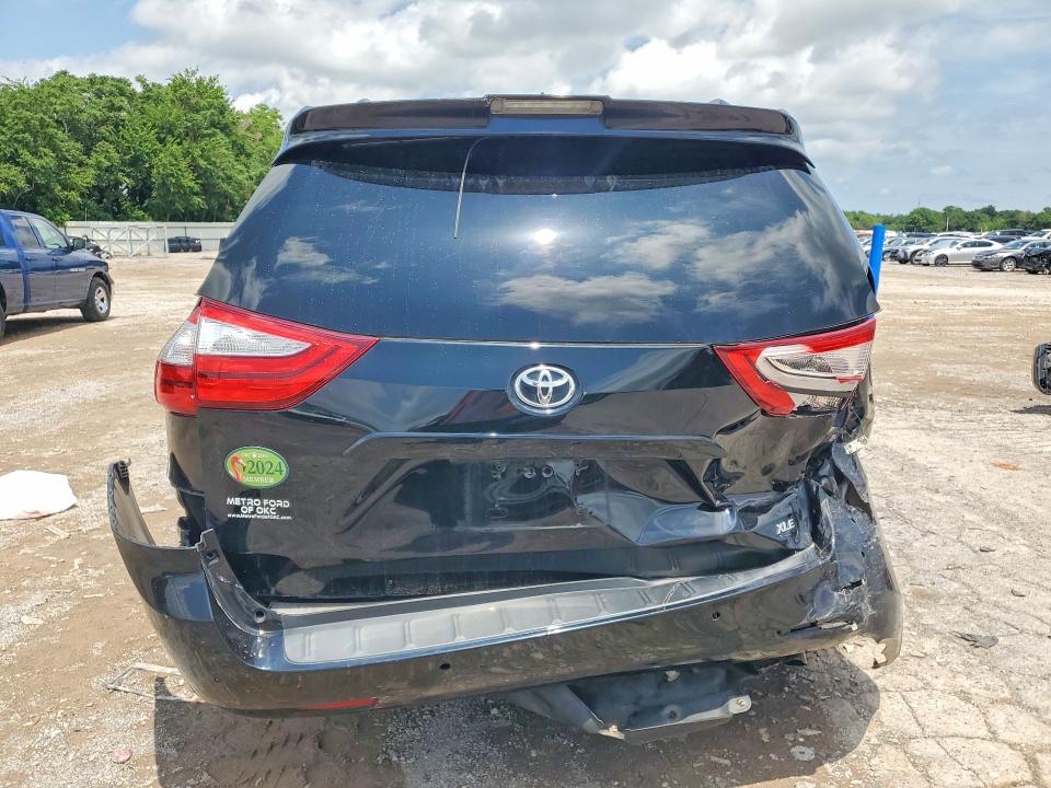 2018 Toyota Sienna VIN 5TDYZ3DC8JS921413 COPART salvage auction — REAR END, Ok - Cert Of Title-Salvage, sold $275 on 2026-07-21 (photo 6)