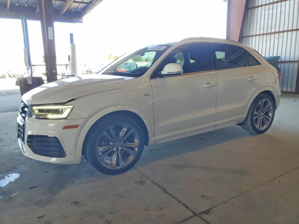 2018 Audi Q3 VIN WA1JCCFSXJR015232 COPART salvage auction — FRONT END, Ca - Salvage Certificate, sold $3,250 on 2026-07-30 (photo 1)