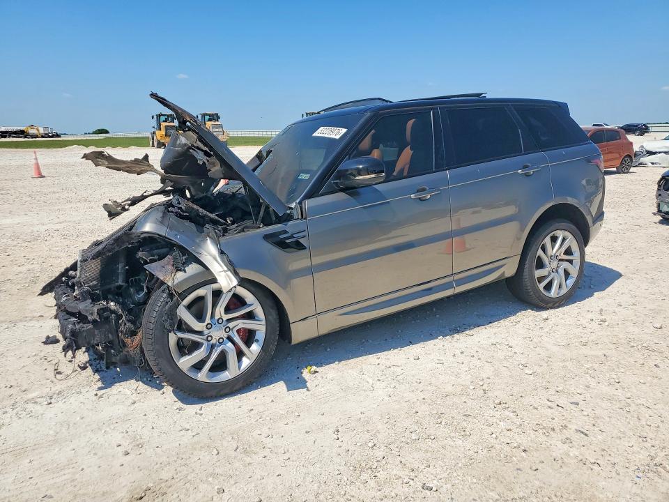 2018 Land rover Range rover sport VIN SALWR2RE6JA809615 COPART salvage auction — ENGINE BURN, MD - CERT OF SALVAGE > 75% DAMAGE, sold $100 on 2026-07-30 (photo 1)