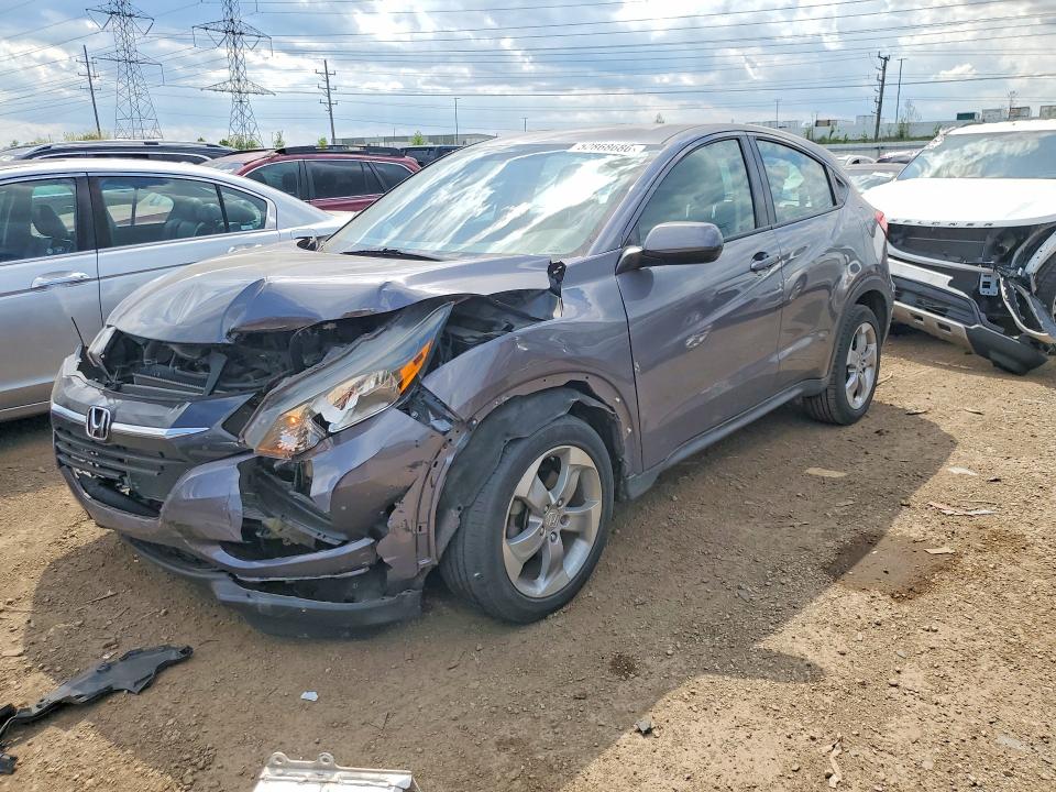 2017 Honda Hr-v VIN 3CZRU6H35HM704839 COPART salvage auction — FRONT END, IL - SALVAGE CERTIFICATE, sold $3,800 on 2026-07-09 (photo 1)