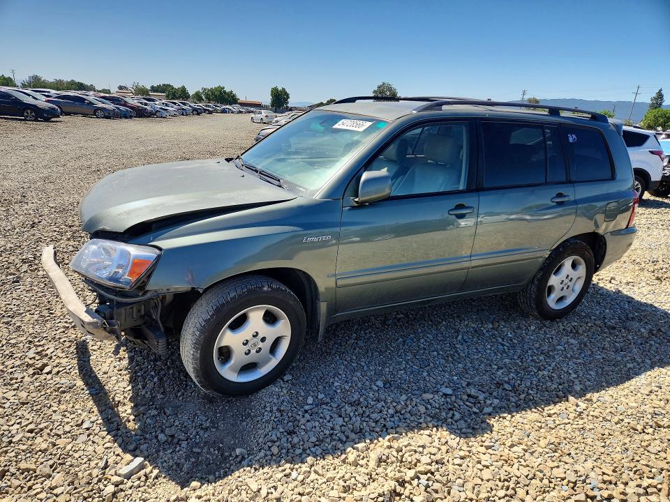 2006 Toyota Highlander VIN JTEDP21A860096870 COPART salvage auction — FRONT END, CA - SALVAGE CERTIFICATE, sold $60 on 2026-07-21 (photo 1)