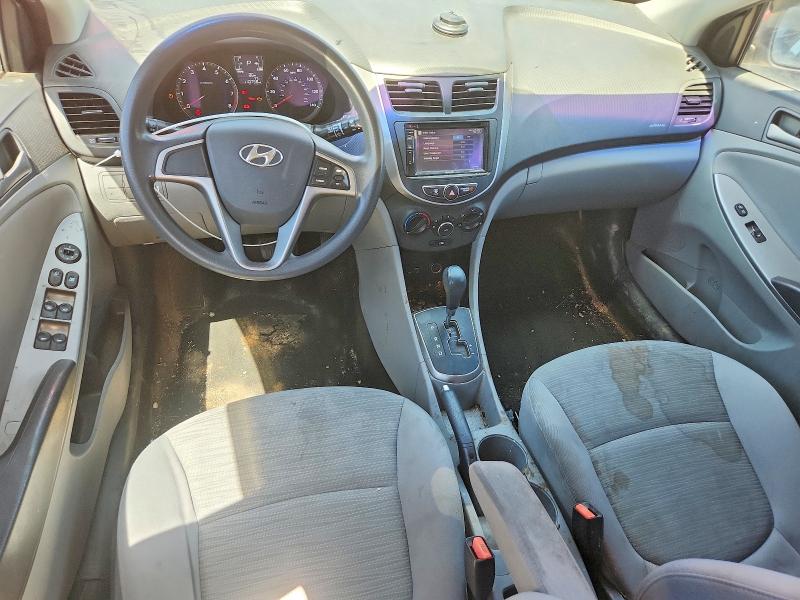 2016 Hyundai Accent VIN KMHCT5AE4GU261187 COPART salvage auction — FRONT END, Ut - Certificate Of Title (P), sold $550 on 2026-07-21 (photo 8)