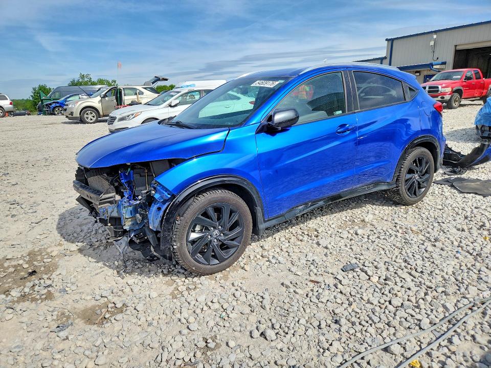 2022 Honda Hr-v VIN 3CZRU6H1XNM769695 COPART salvage auction — FRONT END, Mi - Cert Of Title-Salvage Vehicle, sold $3,850 on 2026-07-09 (photo 1)