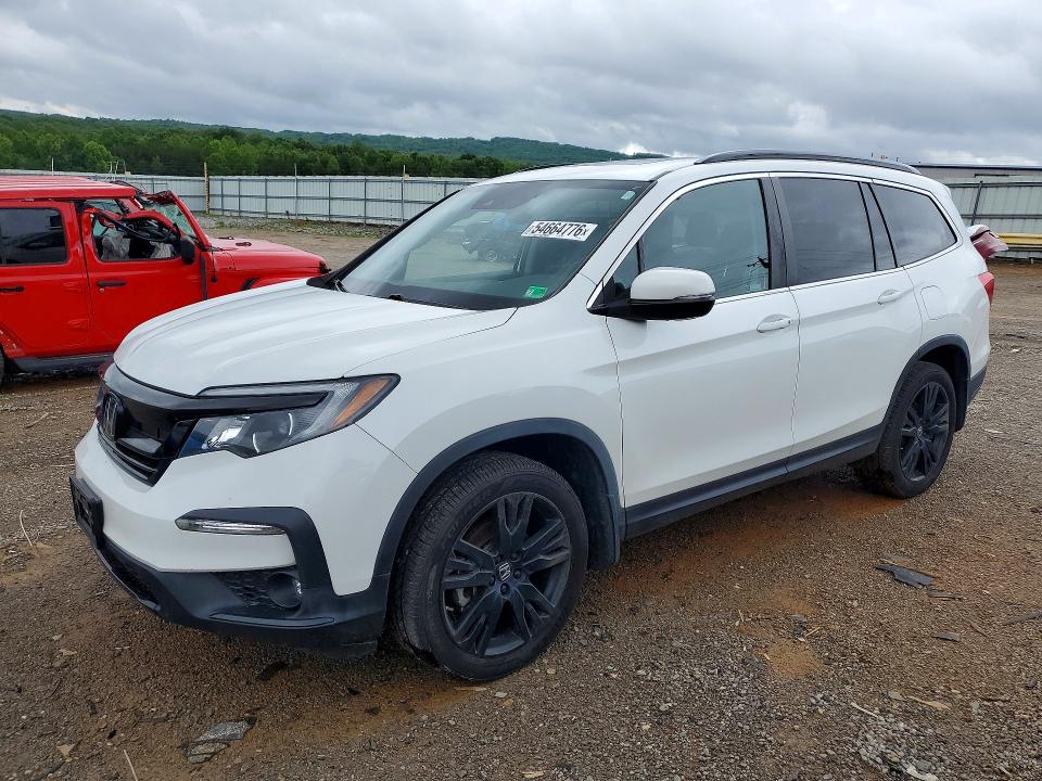 2021 Honda Pilot VIN 5FNYF6H29MB102592 — COPART salvage auction photo