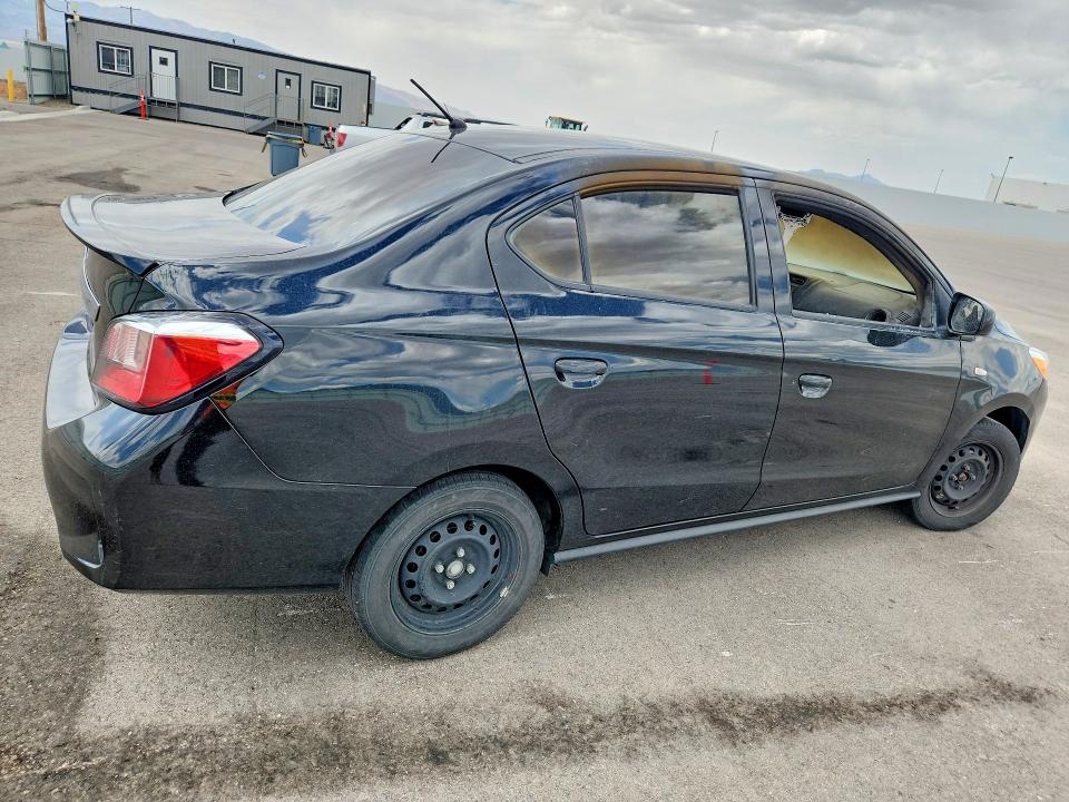 2022 Mitsubishi Mirage VIN ML32FUFJ9NHF07296 COPART salvage auction — INTERIOR BURN, Ut - Salvage Certificate, sold $225 on 2026-07-28 (photo 3)