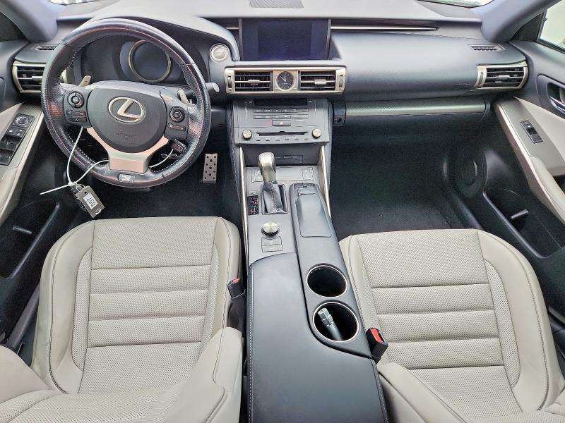 2016 Lexus Is VIN JTHBE1D2XG5026399 COPART salvage auction — WATER/FLOOD, Tx - Salvage Title-Flood Damage, sold $5,200 on 2026-07-17 (photo 8)