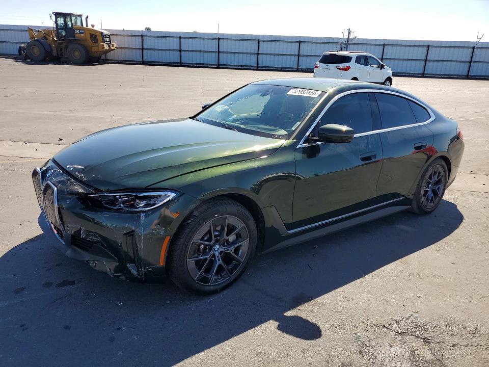 2024 BMW I4 VIN WBY43AW08RFR99126 COPART salvage auction — FRONT END, Id - Salvage Certificate Of Title, sold $5,300 on 2026-07-27 (photo 1)