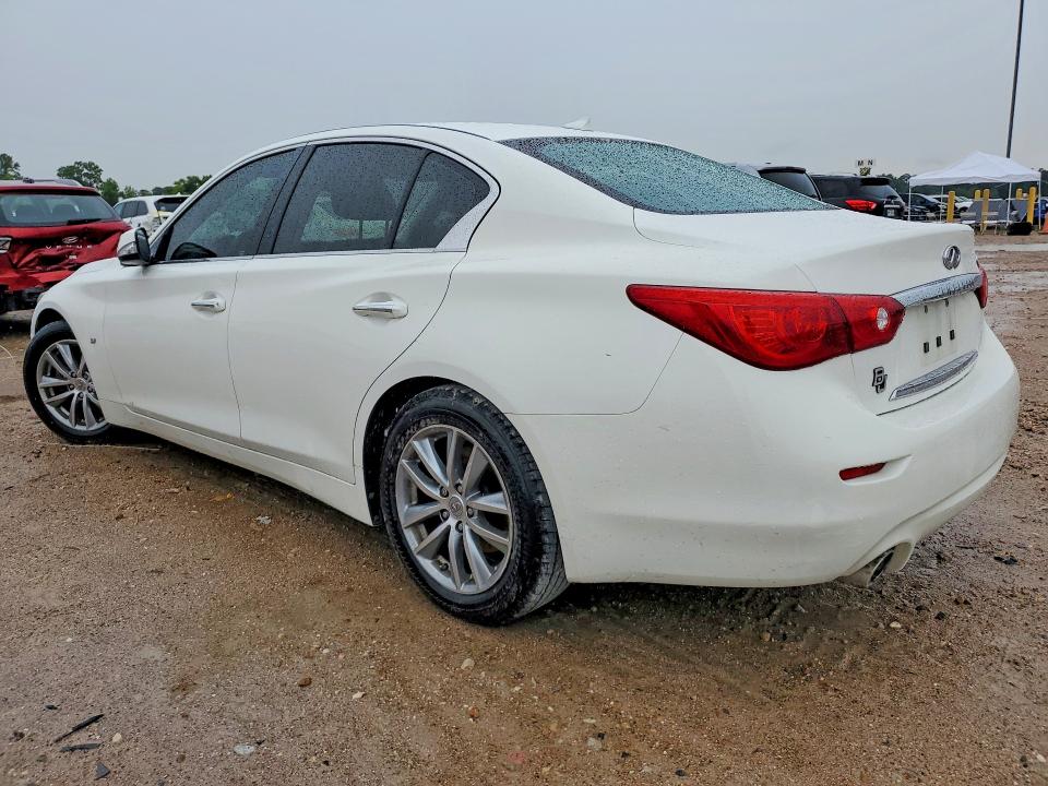 2015 Infiniti VIN JN1BV7AP6FM338974 COPART salvage auction — WATER/FLOOD, Tx - Salvage Title-Flood Damage, sold $1,250 on 2026-07-10 (photo 2)