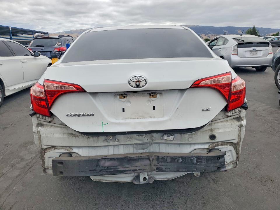 2018 Toyota VIN 5YFBURHE1JP771947 COPART salvage auction — REAR END, Ca - Salvage Certificate, sold $4,150 on 2026-07-14 (photo 6)