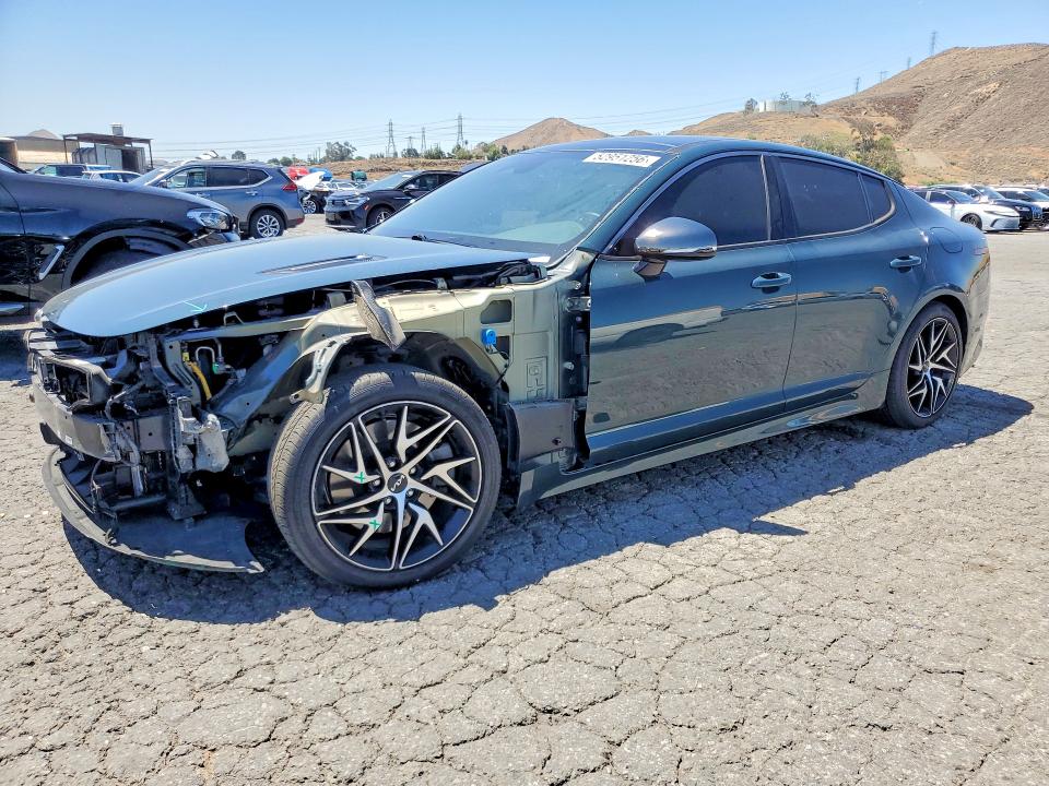 2022 Kia Stinger VIN KNAE35LD0N6119127 COPART salvage auction — FRONT END, Ca - Salvage Certificate, sold $150 on 2026-07-16 (photo 1)