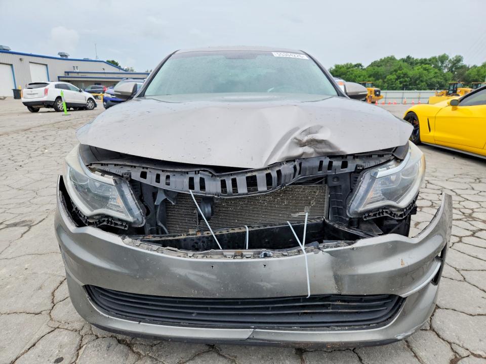 2016 Kia Optima VIN 5XXGT4L30GG072327 COPART salvage auction — FRONT END, Tn - Salvage Certificate, sold $600 on 2026-07-13 (photo 5)