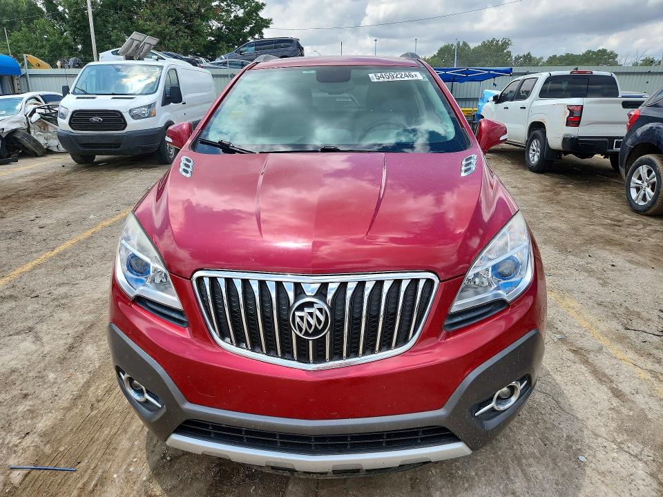 2016 Buick Encore VIN KL4CJCSB2GB750048 COPART salvage auction — HAIL, Ks - Cert Of Title-Salvage, sold $1,050 on 2026-07-22 (photo 5)