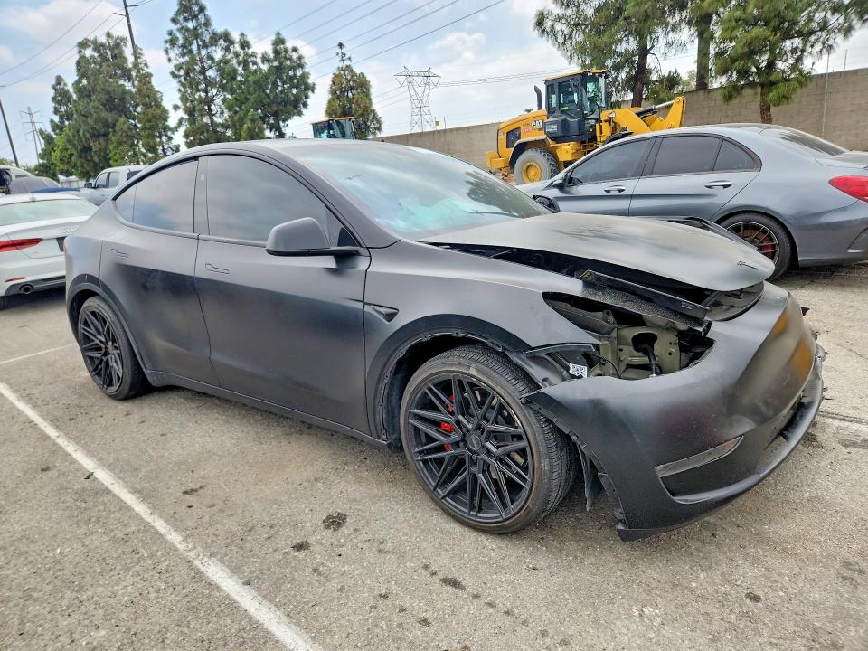 2024 Tesla Model y VIN 7SAYGDEF0RA326320 COPART salvage auction — FRONT END, Ca - Salvage Certificate, sold $7,400 on 2026-07-07 (photo 4)