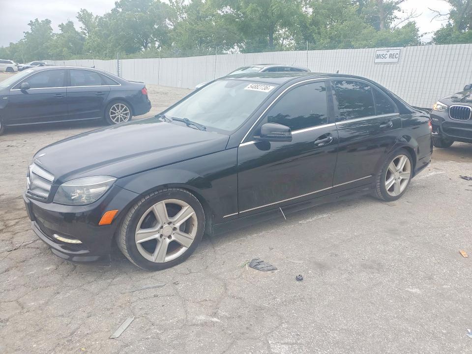 2011 Mercedes-benz C class VIN WDDGF8BB0BR157946 COPART salvage auction — FRONT END, MO - CERT OF TITLE-REPOSSESSED (P), sold $2,150 on 2026-07-31 (photo 1)