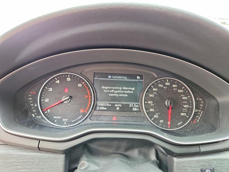 2018 Audi A4 VIN WAUKMAF40JA118667 COPART salvage auction — REAR END, AL - CERT OF TITLE-SALVAGE TITLE, sold $2,800 on 2026-07-08 (photo 9)