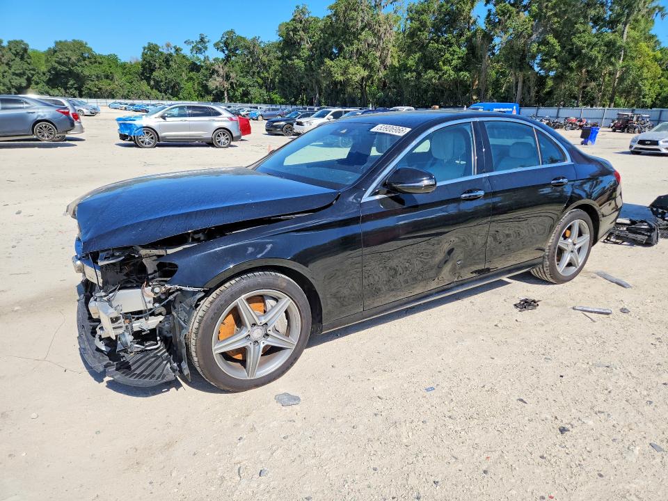 2017 Mercedes-benz E-klasse VIN WDDZF4KB7HA019765 COPART salvage auction — FRONT END, FL - CERT OF TITLE SLVG REBUILDABLE, sold $1,600 on 2026-07-28 (photo 1)