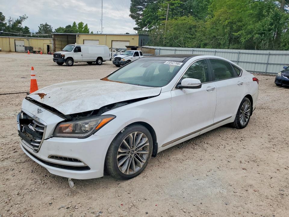 2015 Hyundai Genesis VIN KMHGN4JE9FU094779 COPART salvage auction — FRONT END, Nc - Salvage Certificate Of Title, sold $4,000 on 2026-07-10 (photo 1)