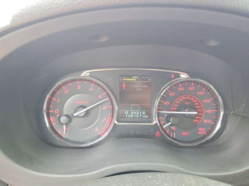 2017 Subaru Wrx VIN JF1VA1E6XH9811940 COPART salvage auction — FRONT END, Tx - Salvage Vehicle Title, sold $3,050 on 2026-07-20 (photo 9)