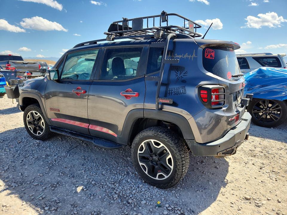 2017 Jeep Renegade VIN ZACCJBCB8HPF99903 COPART salvage auction — FRONT END, Ut - Salvage Certificate, sold $2,050 on 2026-08-11 (photo 2)