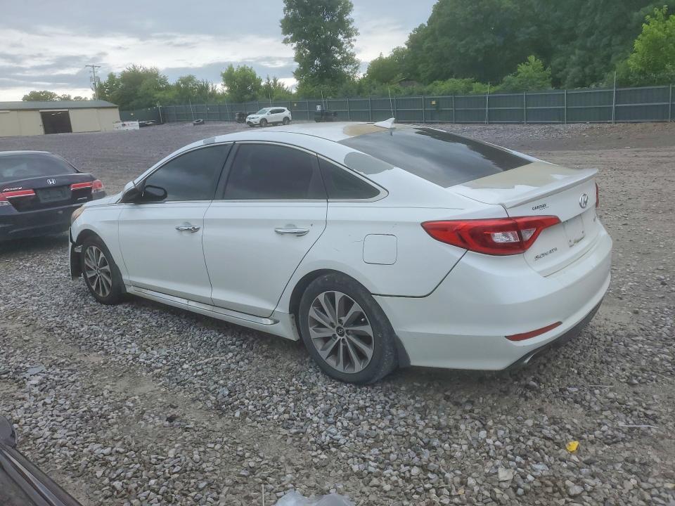 2015 Hyundai Sonata VIN 5NPE34AF0FH103969 COPART salvage auction — FRONT END, Tn - Certificate Of Title (P), sold $2,200 on 2026-07-09 (photo 2)